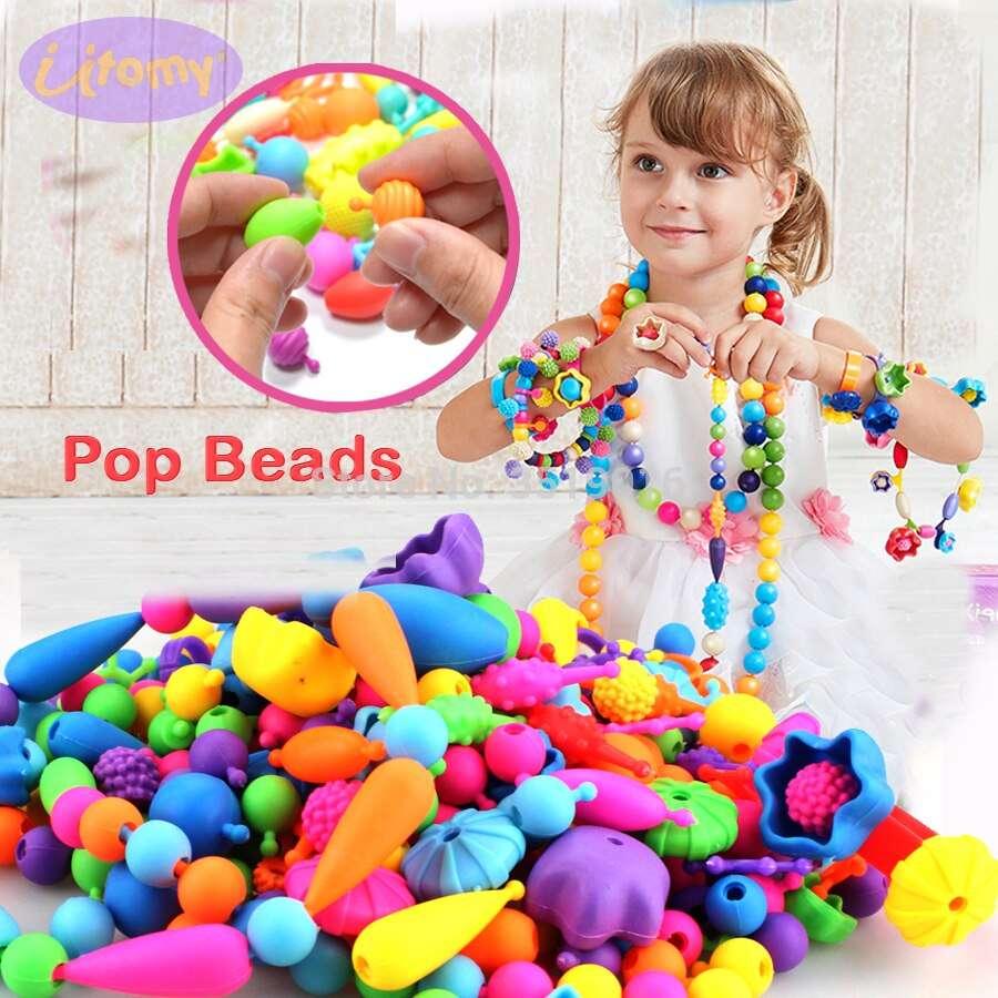 Aliexpress.com : Buy Pop Beads 100PCS Pop Arty Snap Together Beads for ...