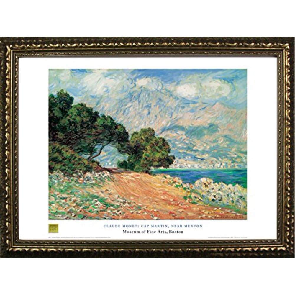 FRAMED Cap Martin, Near Menton by Claude Monet 24x32 Art Print Poster ...