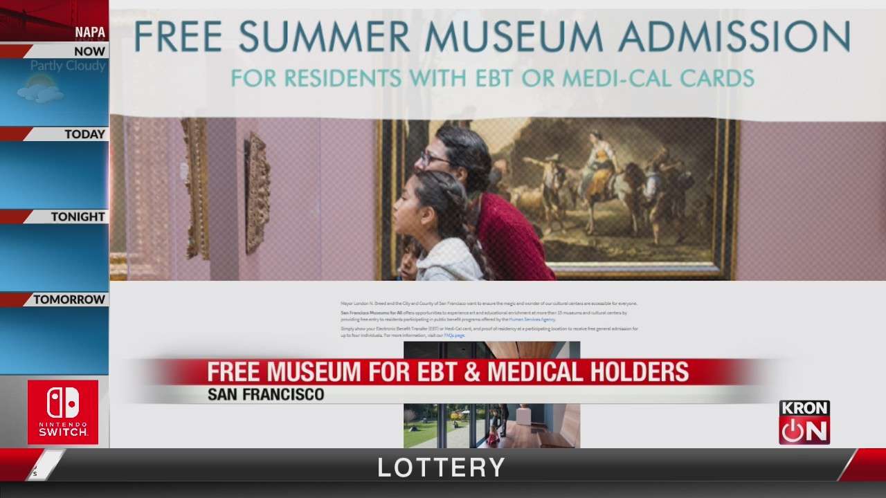 Free museum admissions for SF residents with EBT, Medi