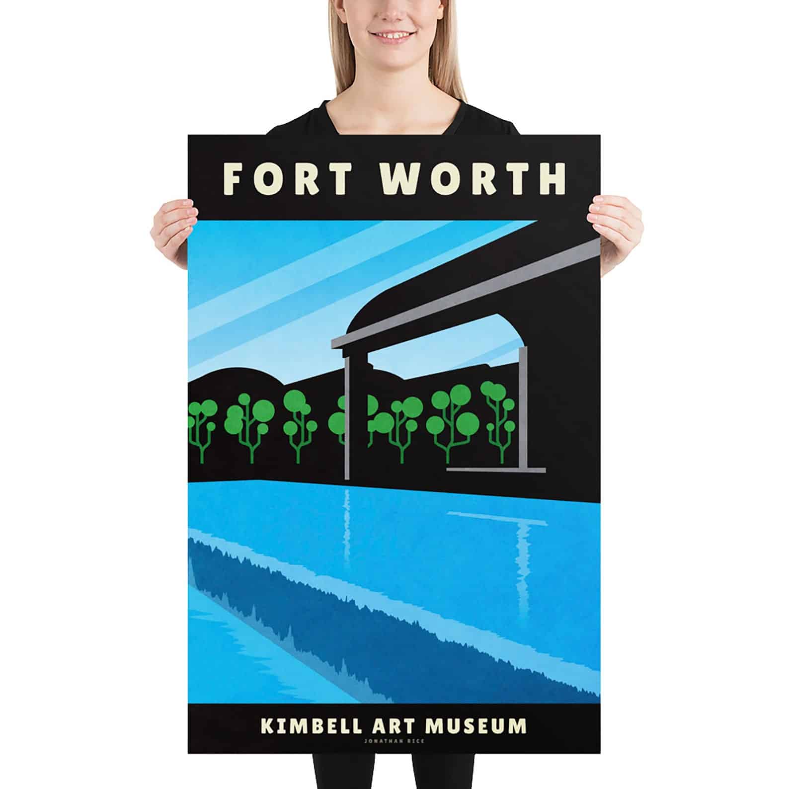 Kimbell Art Museum Wall Art Print Fort Worth Texas Travel