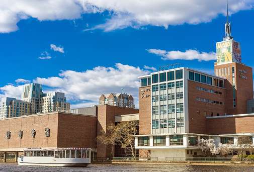 Museum Of Science At Science Park And Charles River Boston Stock Photo ...