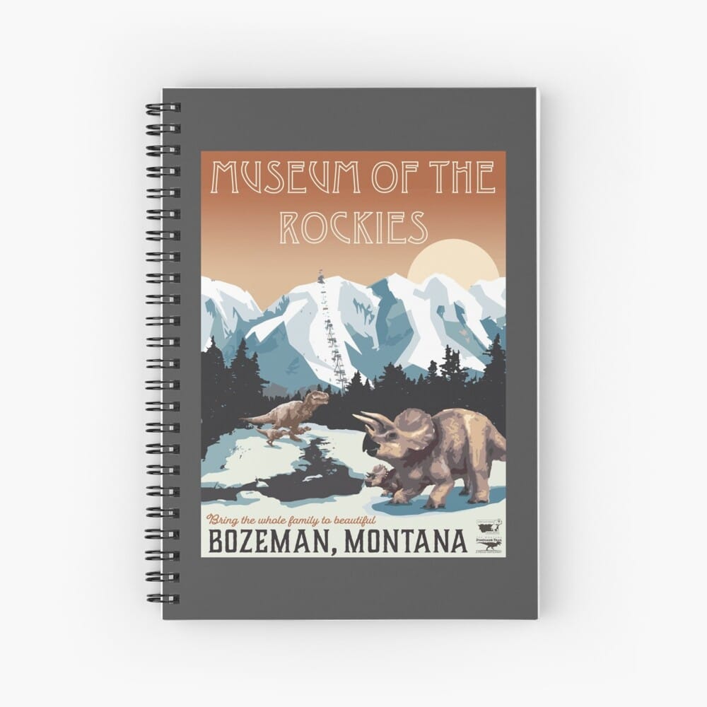 " Museum of the Rockies"  Spiral Notebook by MTDinoTrail