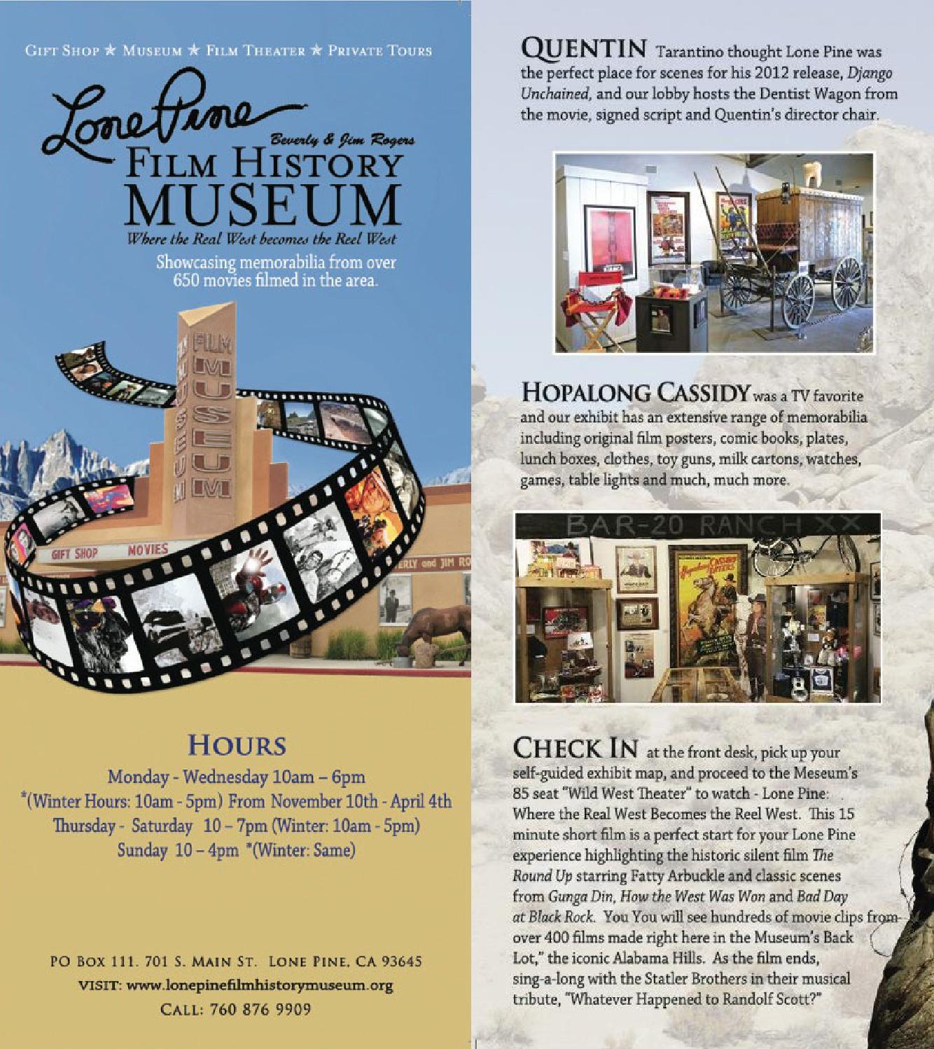 Museum of Western Film History Brochure 2015 by Robert Sigman