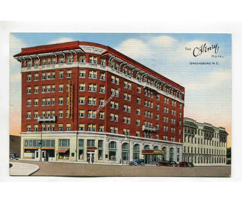 OHenry Hotel Greensboro North Carolina vintage postcard