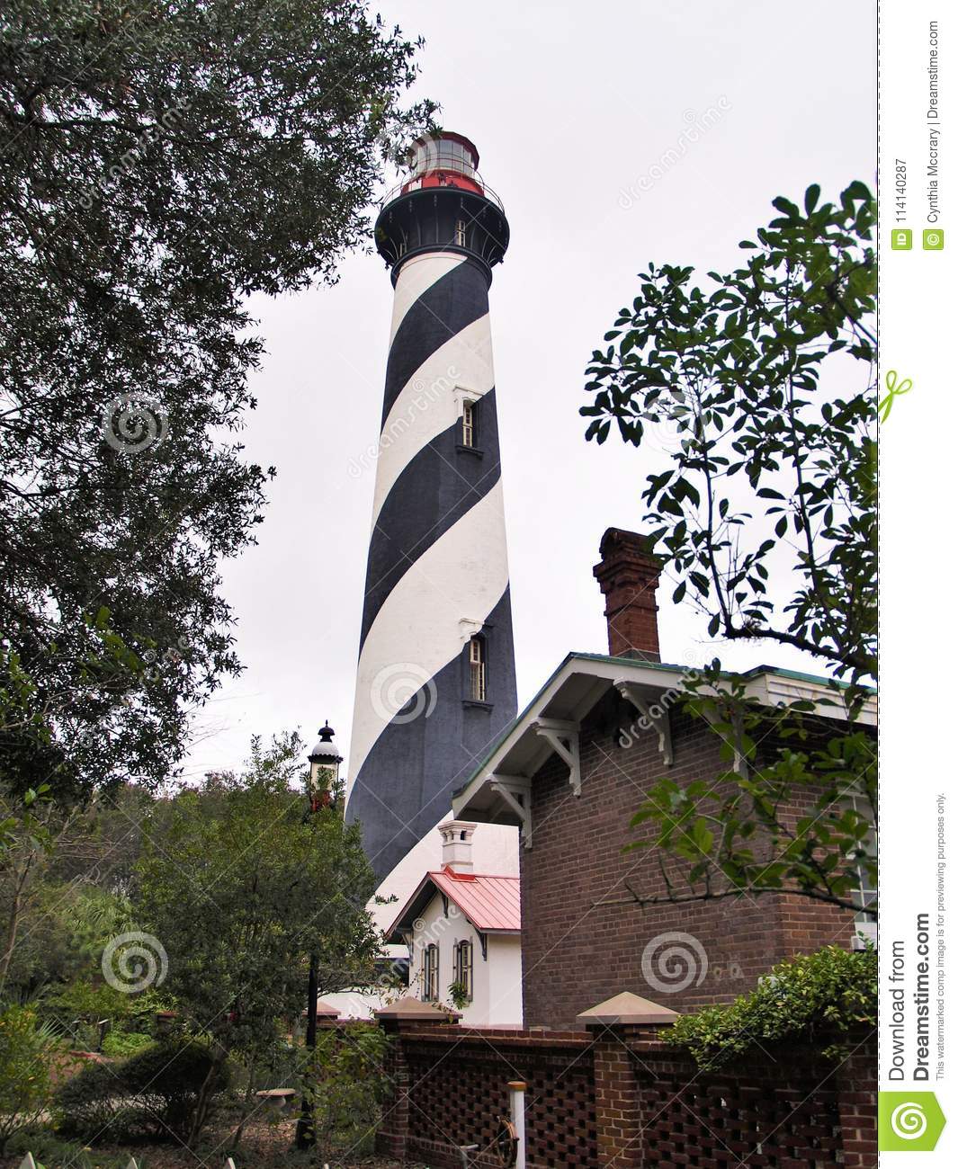 St. Augustine Lighthouse And Maritime Museum Stock Image
