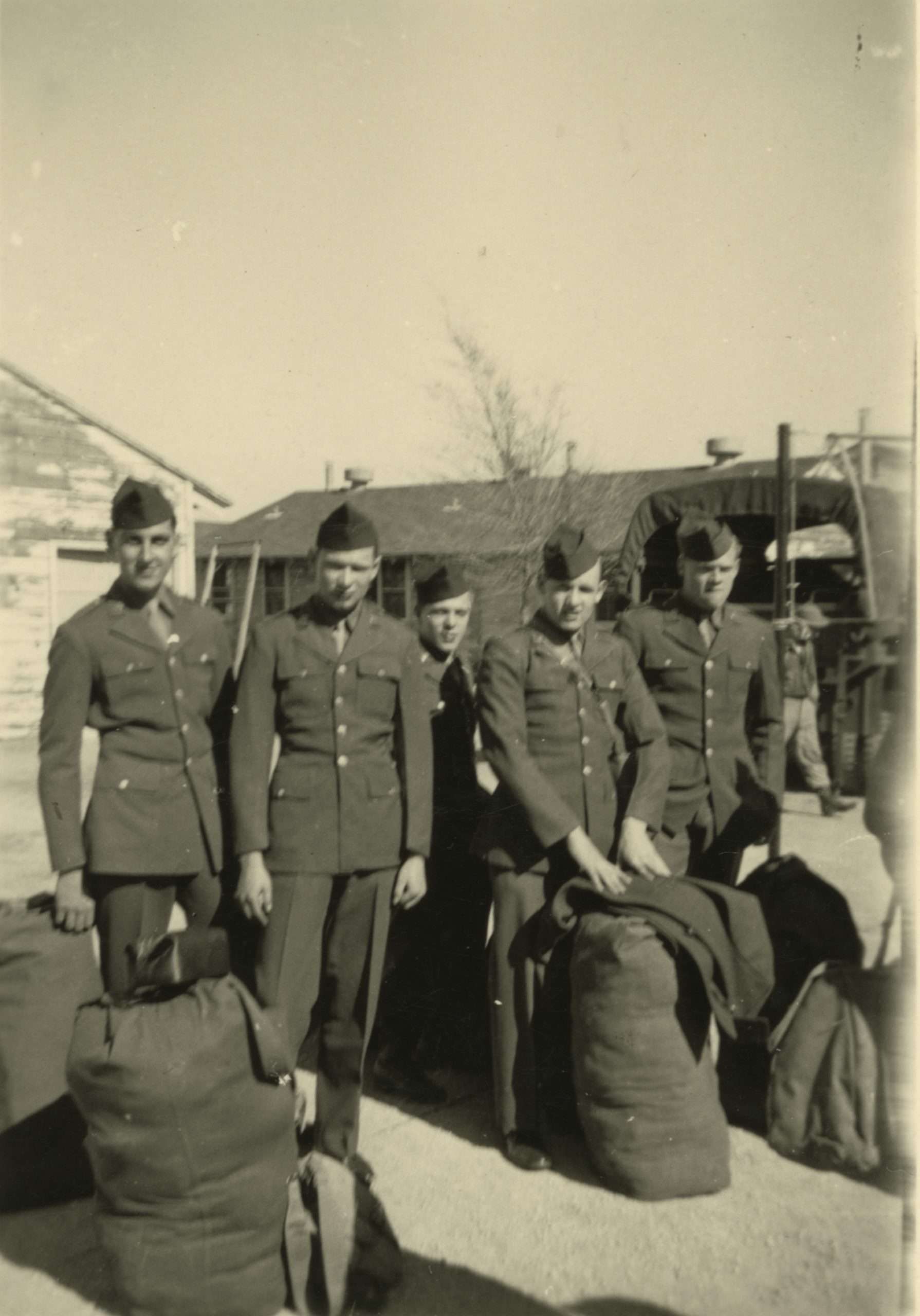 U.S. soldiers at Fort Sill, Oklahoma during WWII