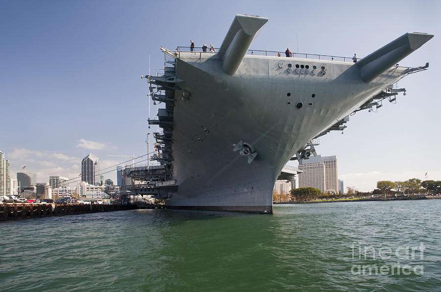 Uss Midway Museum Ship In San Diego Photograph by Michael Wood
