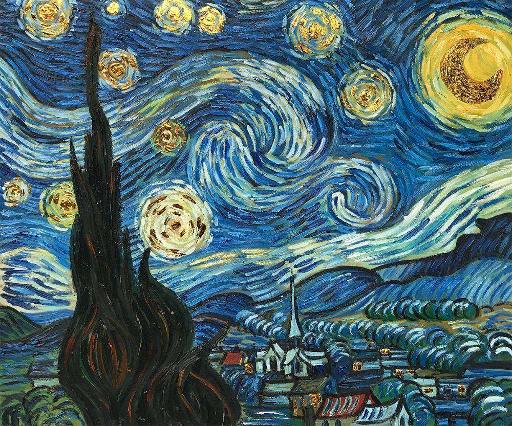 Van Gogh Museum Quality Reproduction The Starry Night Hand ...