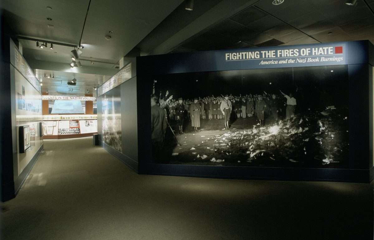 View of the entrance of the special exhibition " Fighting the Fires of ...